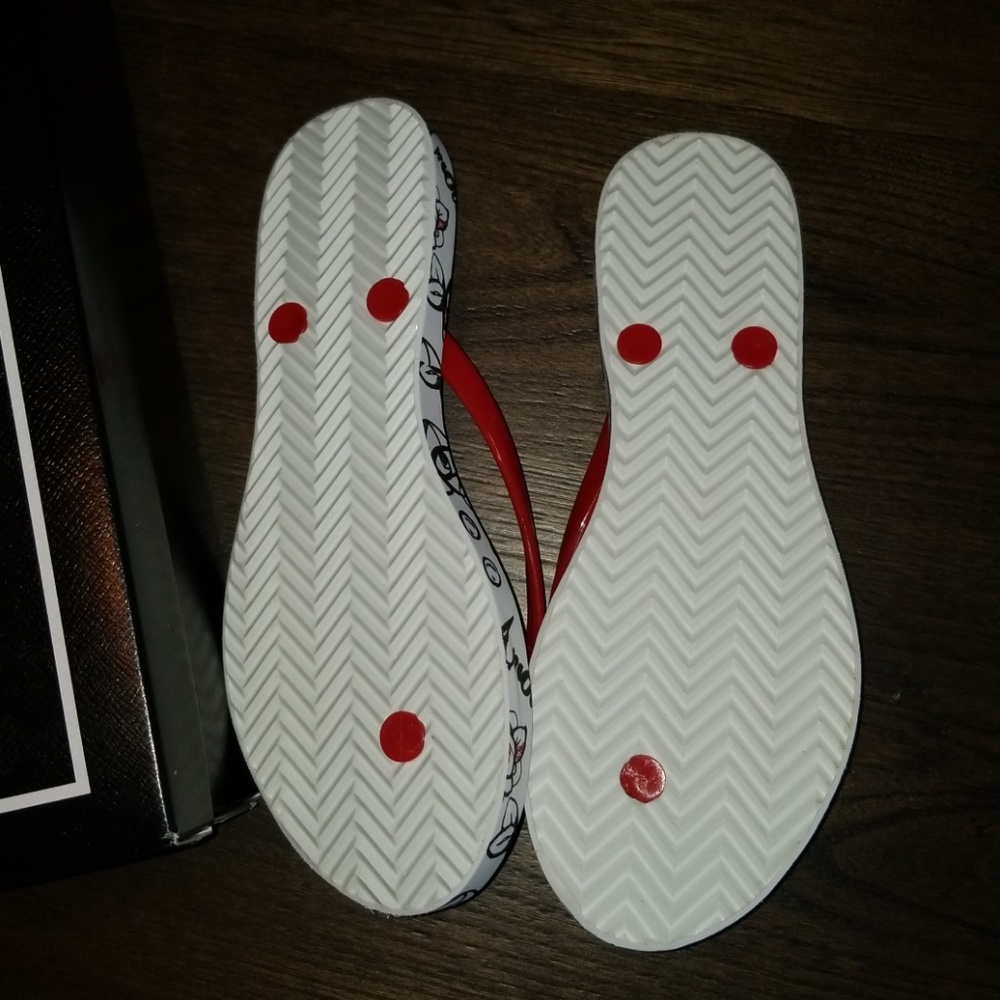 New Karl Lagerfeld Paris Farah Red Eva Flip Flop - Picture 8 of 8
